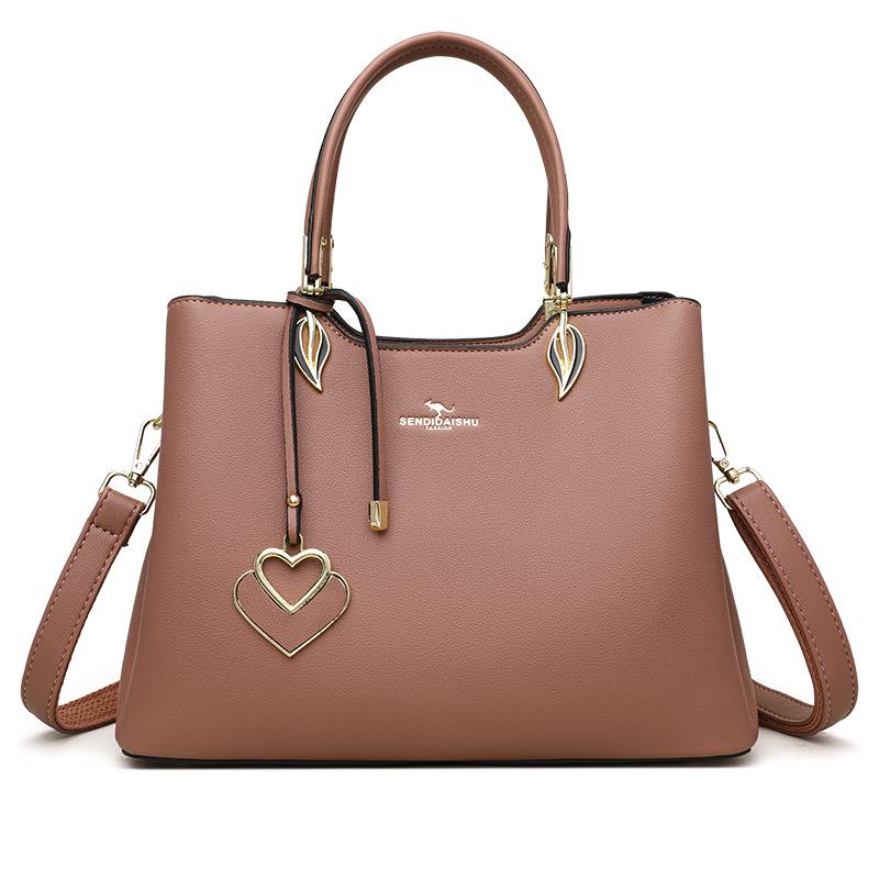 Kangaroo 2025 Women's Versatile Soft Leather Shoulder Handbag