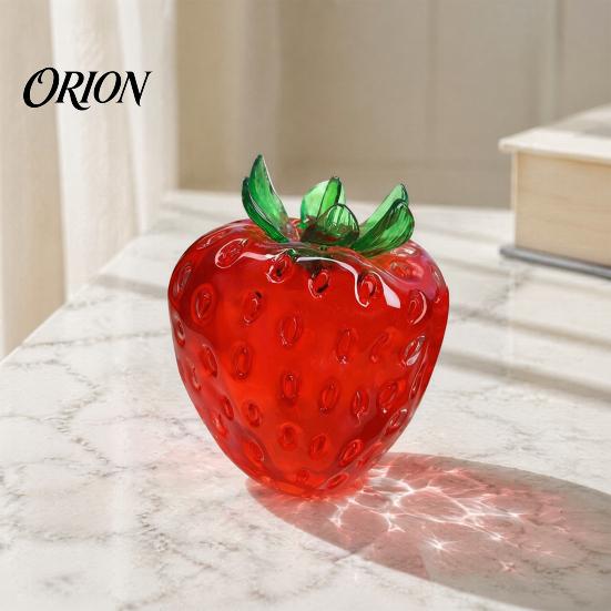 Stress Relief Gadget Clear Strawberry Ball Toy, Giant Red Pink Squeeze Fidget Toy for Relieve Stress, Fake Fruit Sensory Decompression