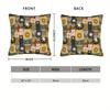 Vikama Sun Tarot Patchwork Sofa Cushion Cover Decorative Pillow Case - Soft Fabric Sofa Decor Accessories