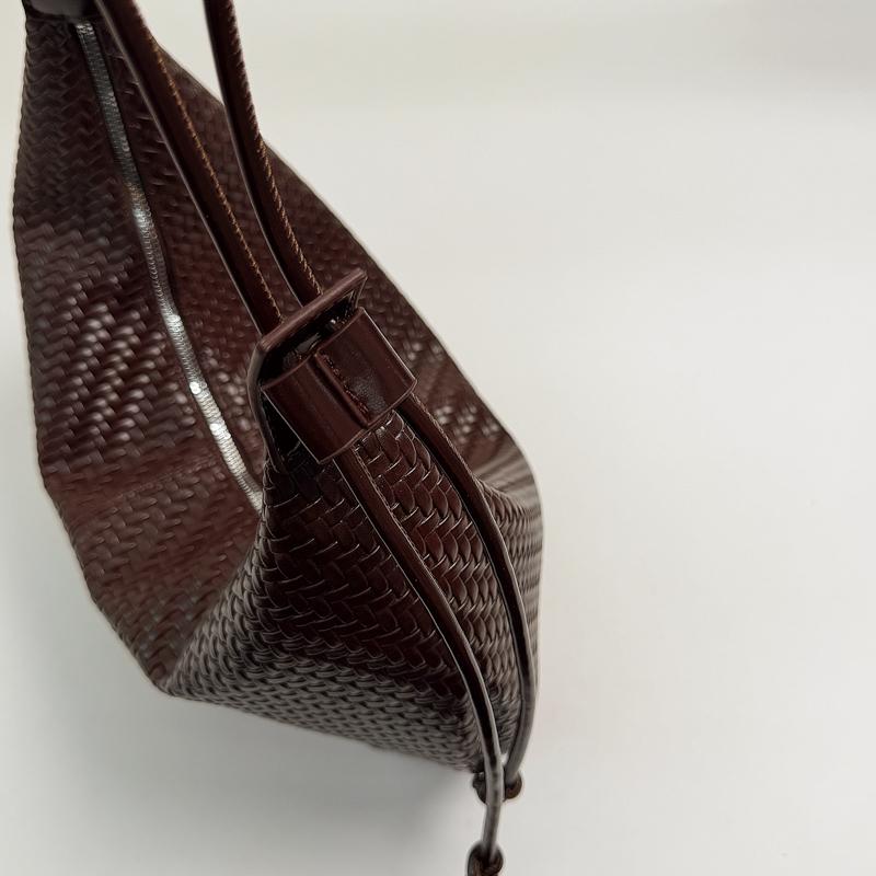 Stylish Woven Faux Leather Hobo Bag with Adjustable Shoulder Strap Large Capacity Casual Tote Purse