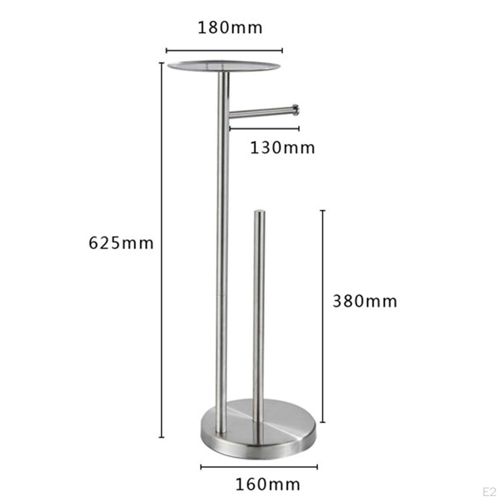 Free Standing Toilet Paper Holder Organization with Shelf Storage for Washroom Farmhouse Bathroom