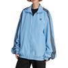 Adidas Originals Loose Fit Stand Collar Zip Long Sleeve Jacket Women jackets JY2638
