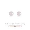 S999 Sterling Silver Freshwater Pearl Stud Earrings with Anti-Clogging Needle for Women.