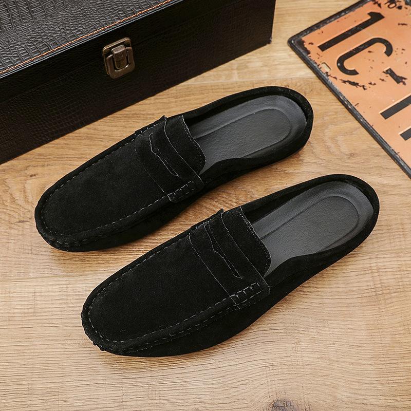 Doudou Schuhe Herren 2024 Frühling und Sommer neue lässige Slipper Douyin beliebte Mode beliebte Halbschuhe Herren