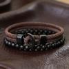 2026 New 2Pcs Men Bracelet Set Selected High Quality 4mm Rope No Fading Or Deforming 6 Colors Available Leisure Accessories
