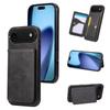 For iPhone 17 Air Case Card Holder Kickstand PU Leather+TPU Phone Cover