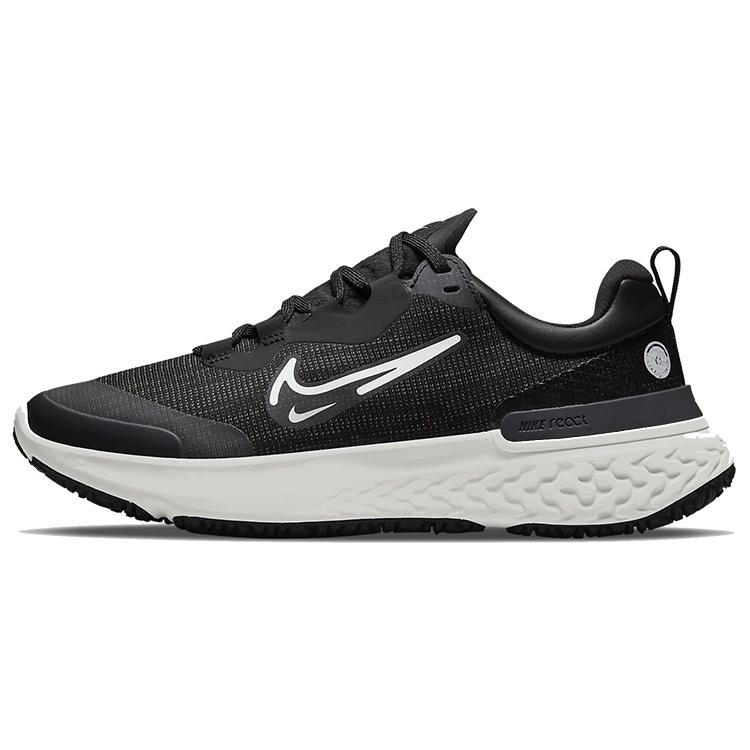 Nike Womens React Miler 2 Shield 'Black White' (women's sizes) Black / Off Noir / Light Smoke Grey / Platinum Tint Running Shoes DC4066 001