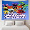 Custom Name Smiling Critters Print Tapestry, Backdrop, Easy Setup, Ideal for Bedroom, Office & Living Room, with Aesthetic Wall Hanging Decor.