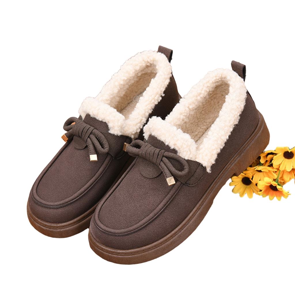 Women's -Lined - Warm Loafers for Winter Daily Wear