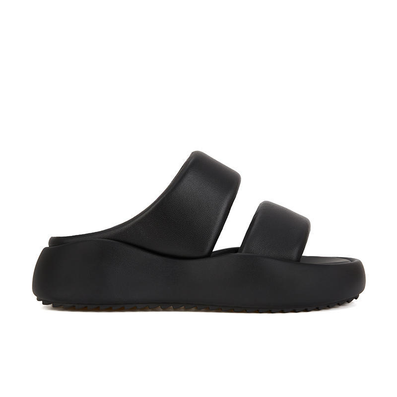 

Облачко~ Овечья кожа Двойной хлеб Повседневные Толстая подошва Наступать в дерьмо Увеличивает Тапочки Женская Летняя Одежда 40