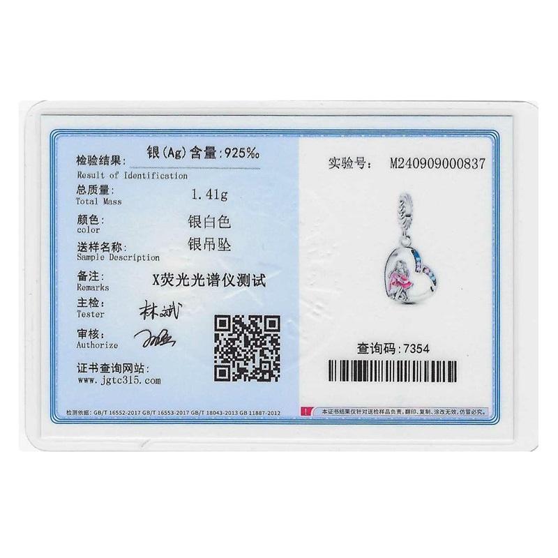 New 925 Silver Dumbo Series Love Pendant, Suitable for Original 925 Bracelet DIY Gift
