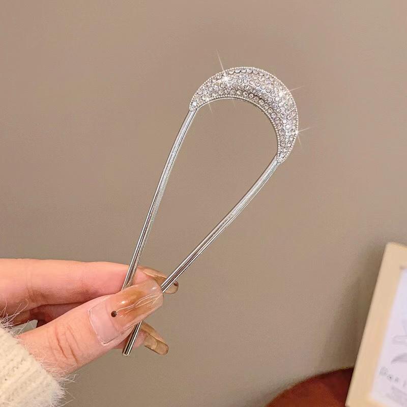 Pearl u-shape hair clips accessories Hairpin Female Plug comb Hairpin Hair Plate Fixed artifacts Hairpin Headdress