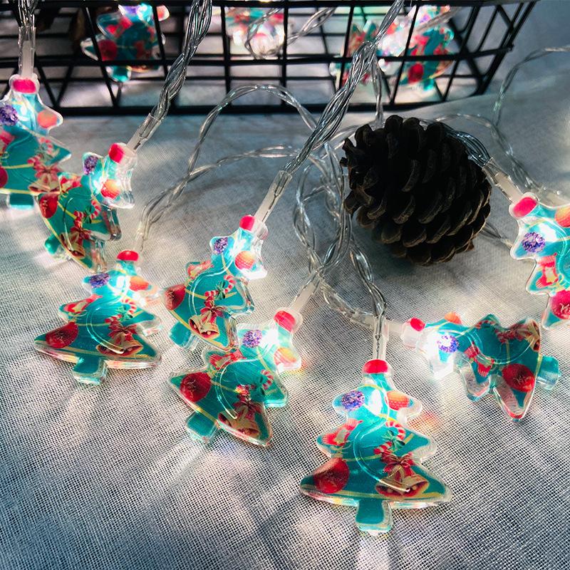 3M Vánoční dekorační světla Sněhulák Vločka Santa Claus Světelný řetěz Vánoční stromek Dekorační potřeby Lampion Přívěsek