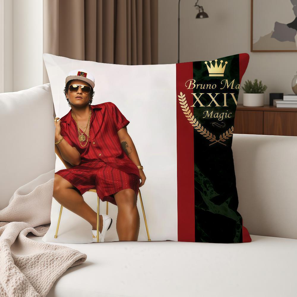 Singer BBruno Mars Pillow Case Suitable For Bedrooms Living Rooms Cars Home Decoration