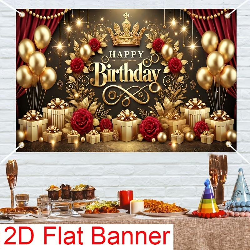 1Pcs Golden Rose Balloons Gift Boxes Decoration Background Birthday Backdrop Decorations For Photo Studio Photo Booth Party