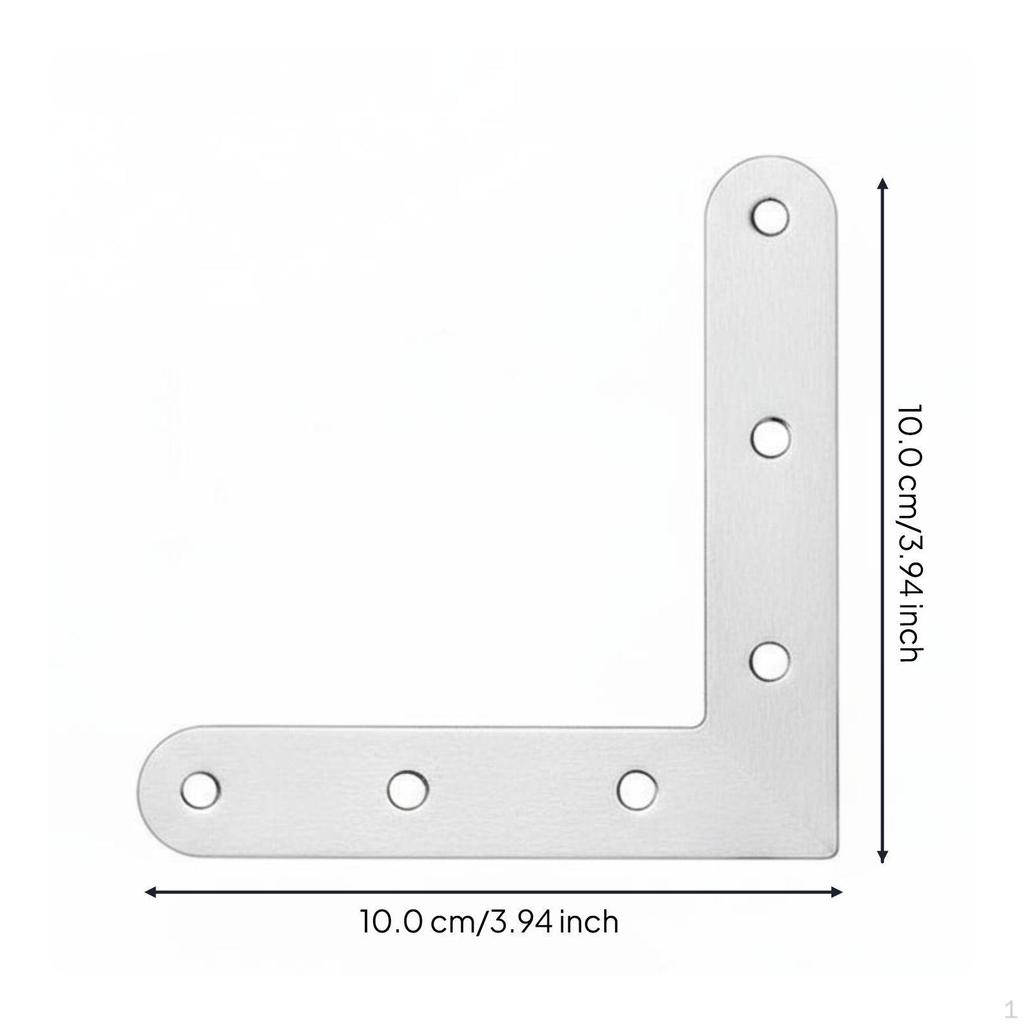 Stainless Steel Corner Brace, sturdyDuty L Shape, Furniture Support, Easy Installation Lshape 5x5cm