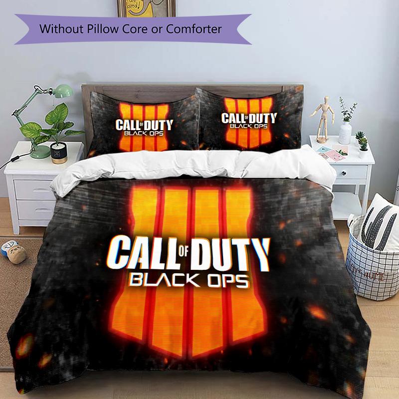 Call Duty Black Ops 4 Print 3Pcs Bedding Setduvet Cover With 2 Bedropillowcase Home Birthday Gift