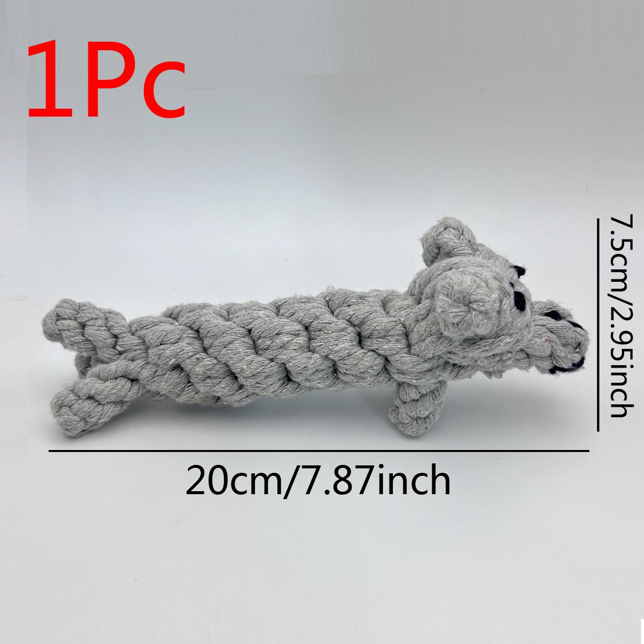 

Міцна плетена бавовняна мотузка з вузлами іграшка для прорізування зубів для собак