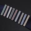 Shiny Strip Zircon Tie Clip Zinc Zinc Alloy Sleeve Button Fashion Cuff Links  Men's Suit Accessory