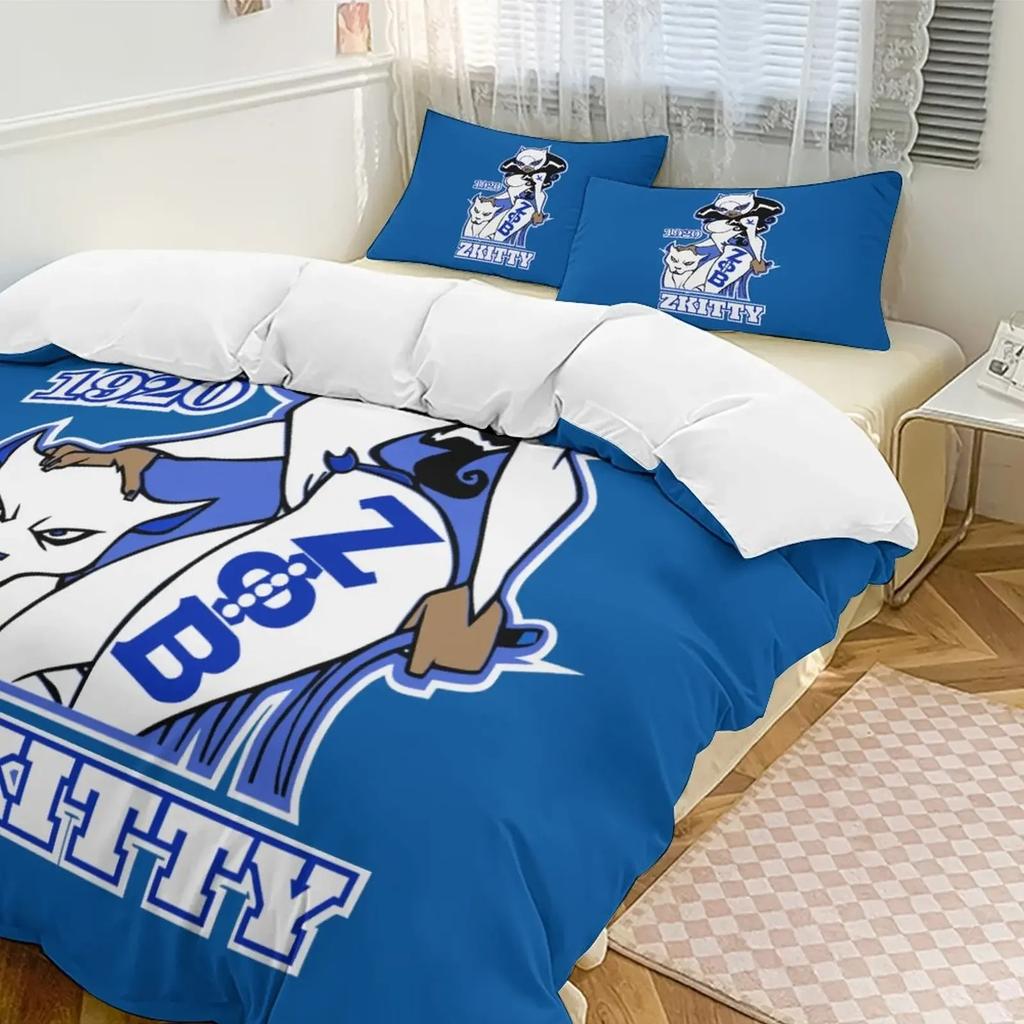 Zeta Phi Beta ZPB Společenství Ložní Souprava Kluci Dívky Jednolůžko Královská Velikost Povlak na Peřinu Povlak na Polštář Postel Děti Dospělí Domácí Textil