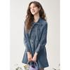 TonLion 2026 Spring Women's Ribbon Denim Dress