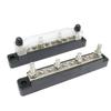 12V/48V Power Distribution Terminal Block with Cover Heat Shrink Tubing 10 Way Bus Bar Terminal Block