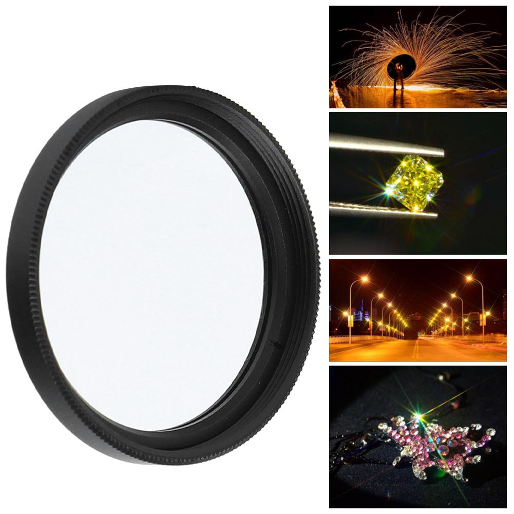 Junestar 52mm Star Lens Filter for Canon/Nikon/Sony/Pentax/Olympus/Fujifilm Camera Lenses