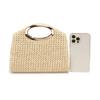 Ladies Straw Handbag Evening Bags Pearl  Flip Cover Cosmetic Bag Beach Holiday Essential Handheld Envelope Clutch Handbags 