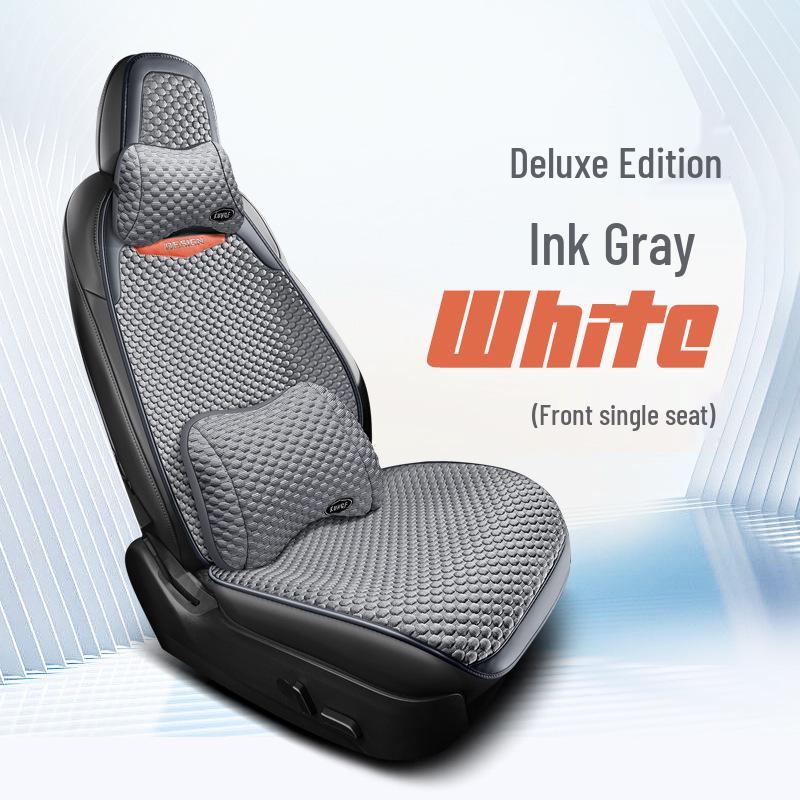 Universal Four-Season Car Seat Cushion: New Energy One-Piece Saddle Cover with Half-Wrap Design