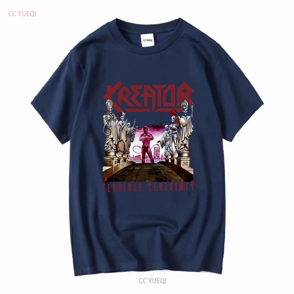 Kreator Terrible Certainty T Shirt OFFICIAL Vintage Washed Comfortable Fashion Versatile Unisex Graphic Homme