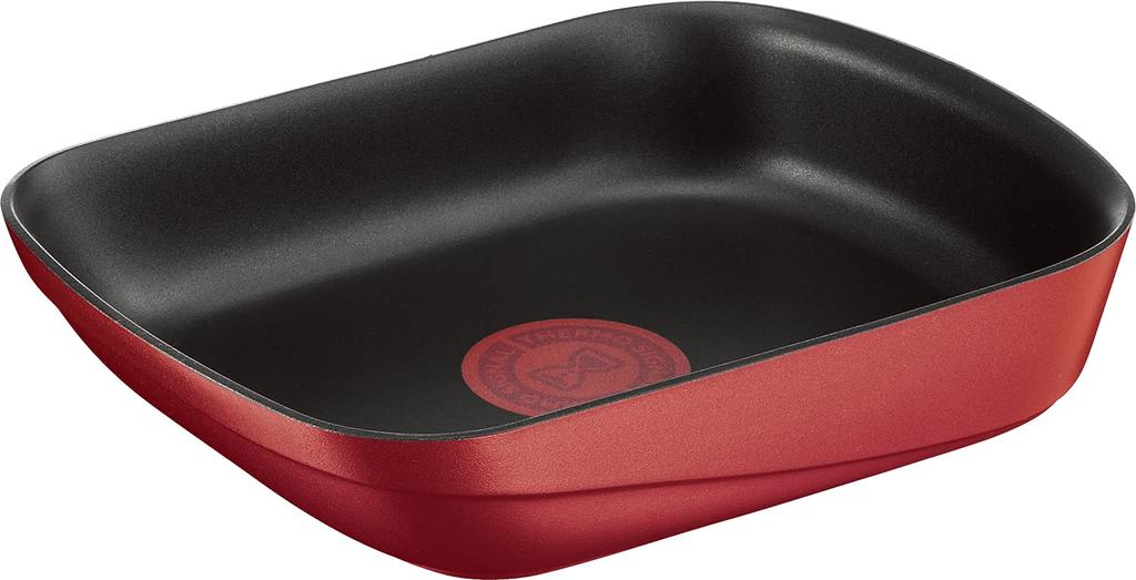 Tefal Ingenio Neo IH Rouge Unlimited Egg Roaster with Detachable Handle, 15 X 20 Cm, IH and Gas Stove Compatible, Free of PFOA and Other Harmful Subst