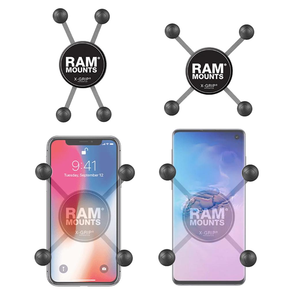 RAM MOUNTS Smartphone Holder for and More X-Grip (1.0"), 1-inch, Motorcycles, Bicycles, GoPros, Smartphones, Cars, (RAM-HOL-UN7BU)