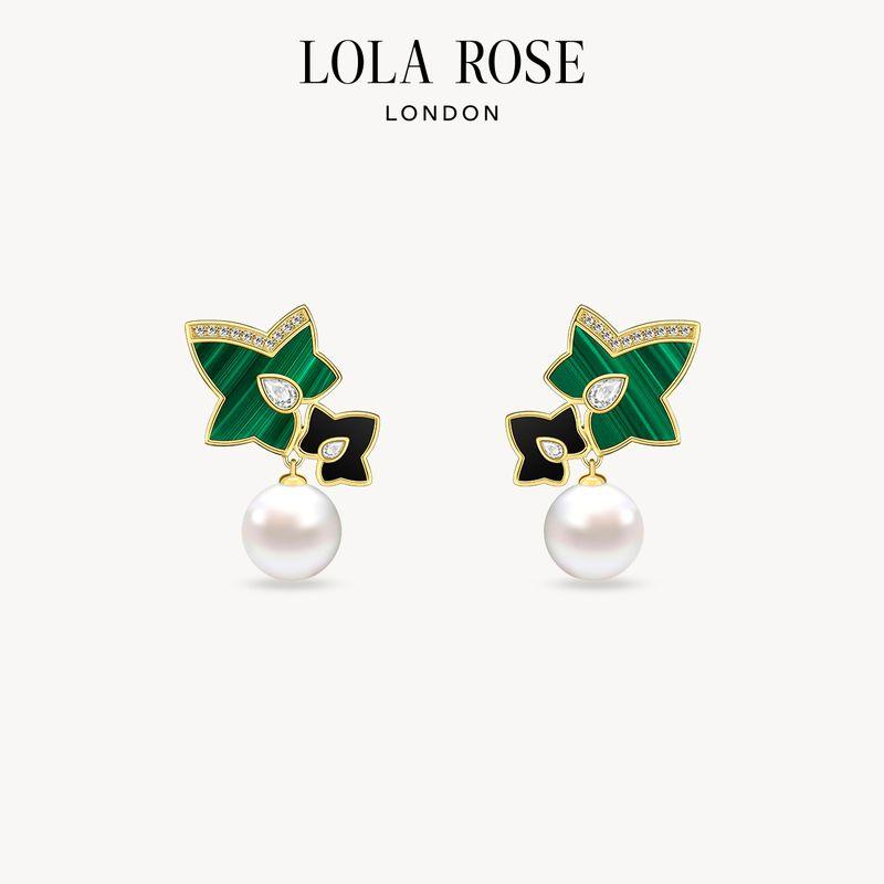 

Доступная роскошь Rola Rose Ivy Женские жемчужные серьги Malachite & Black Onyx-LR60013