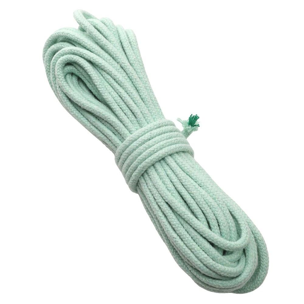 High Quality 10Meters/Lot Braided Cotton Cord Colorful DIY Braided Rope 4mm Woven String Home Textile