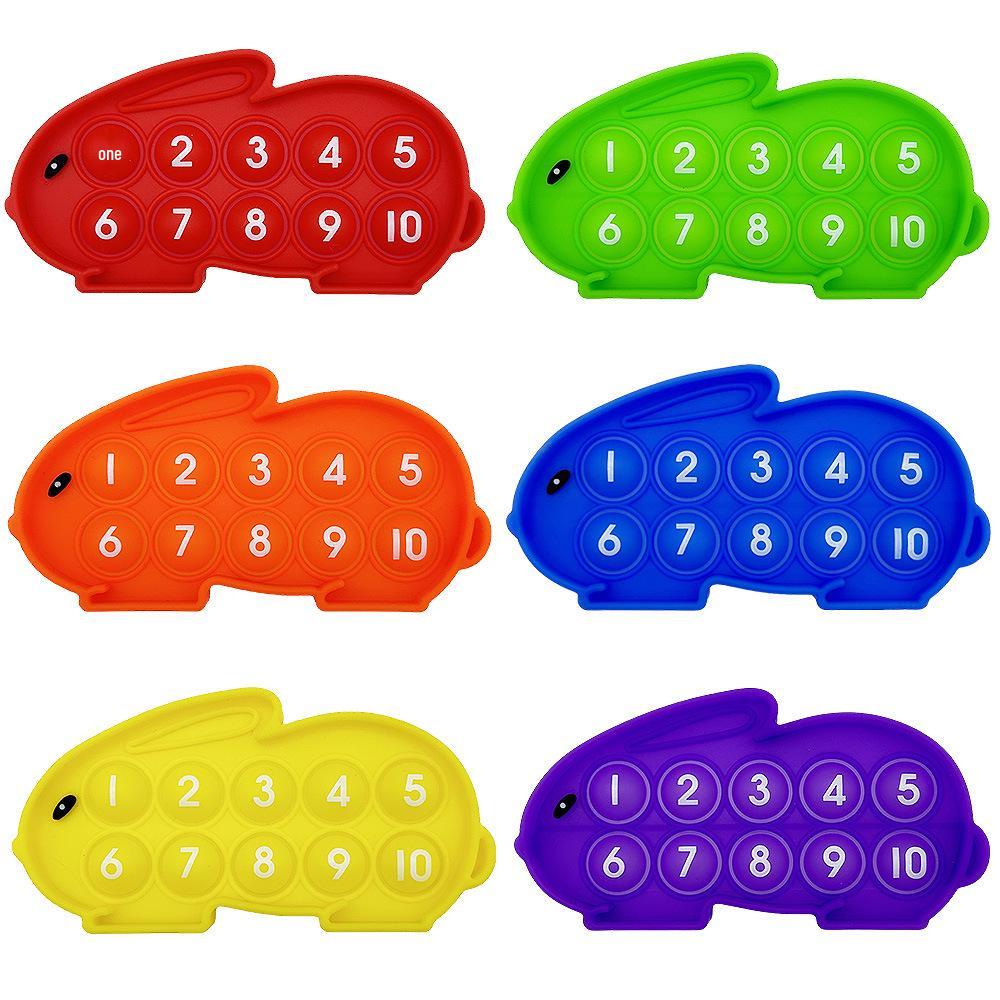 Rainbow Silicone Pop-It Mouse Bubble Toy for Kids - Fun Decompression Pendant