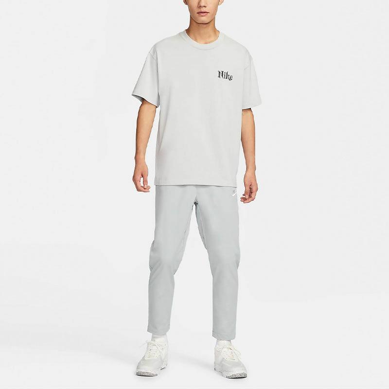 Nike Club Woven Tapered Leg Pants Men's Light Smoke Gray White DX0625-077