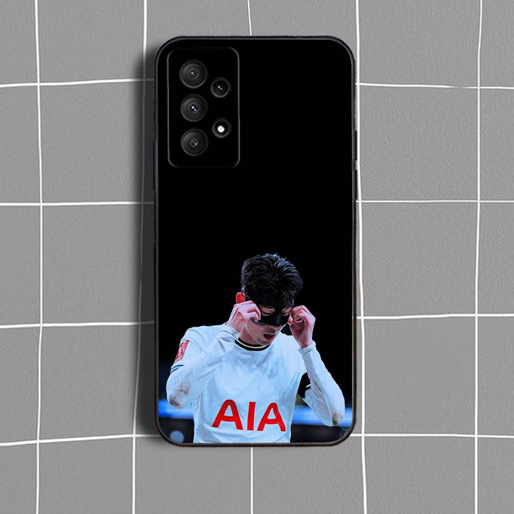 S-Son HeungS M-min Football  Phone Case For Samsung Galaxy A73,31,32,72,41,53,52,71,22,5G,Note,J7,8,9 Soft Black Cover