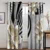 Vintage Floral Fashion Print Curtains, Rod Pocket Curtains, Bedroom, Study, Living Room Decorative Curtains, Can Be Customized
