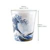 Morikuru Shot Glass Japanese Pattern GuinomI O-choko Sake Whiskey TK08-41 Namiura Fuji