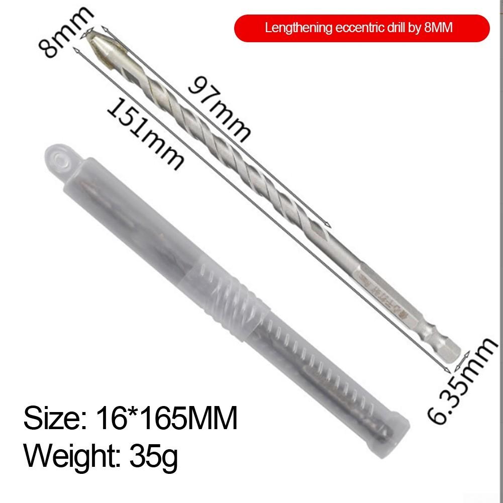 Tilted Head Design Ceramictile Drilling Eccentric Drill Bit Extended Drill Bit