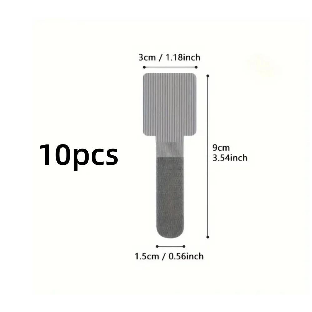 1set/10pcs Self Adhesive Cable Organizer, Table/Wall Adhesive Cable Fixed Clip, Power Cable Tie Network Cable Routing Holder