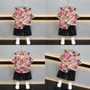 Stylish Boys Summer Short Sleeve Shirt Set For Kids With Floral Design And Soft Fabric