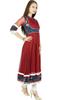 Bimba Women's Long Flared Black Anarkali Kurti Kurta Indian Classic