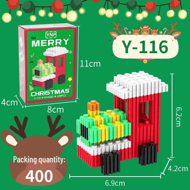 Christmas Building Blocks for Kids: Compatible with Lego, Educational & Decorative Gifts