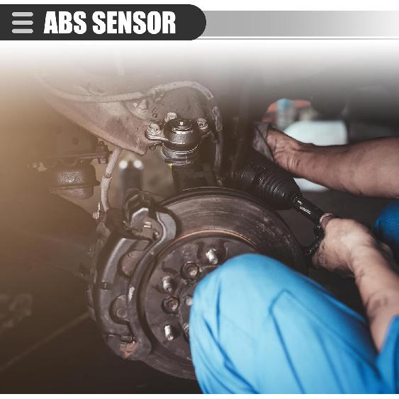 Motoforti Front Left ABS Sensor, Wheel Speed Sensor, for Nissan Sentra 2007-2012, Plastic, No.47911ET000, Black