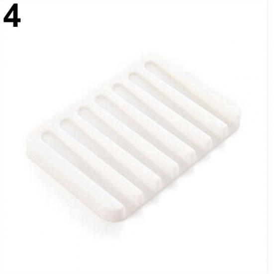 

Ручная работа Подарки Хранение посуды Гибкий держатель мыло Тарелка Лоток Слив Ванная комната Силиконовая мыльница