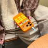 For iPhone 17 Pro Max Silicone Case Cute Orange Telephone Design Shockproof Phone Back Cover