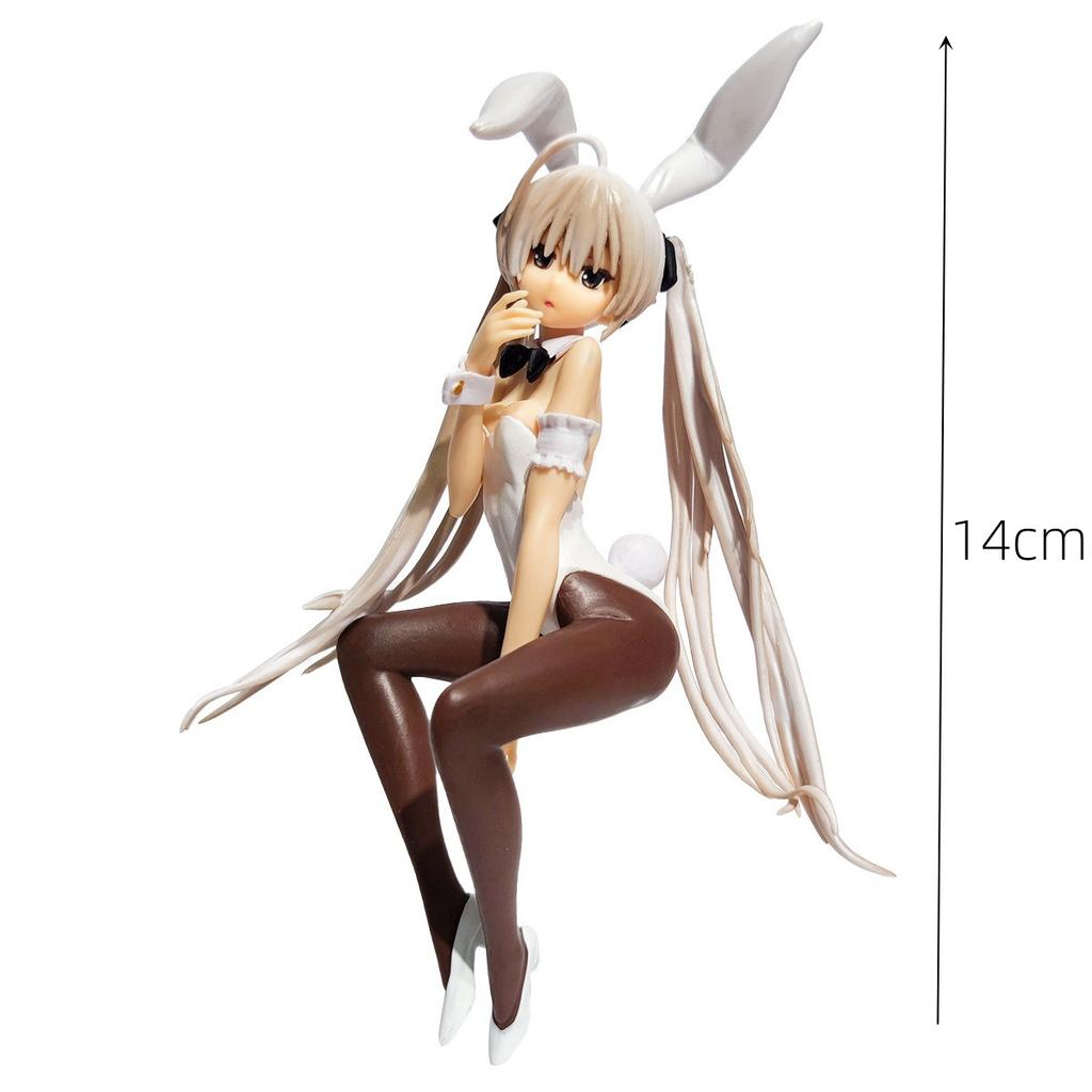 New 14cm Yosuga no Sora Anime Figure Kasugano Sora Sexy Bunny Girl  Model Host Computer Chassis Decor Car Ornaments Toy have box