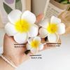 3Pcs Plumeria Hairpins for Women Hawaiian Foam Flower Hair Clips Summer Beach Vacation Accessories
