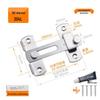 Rong Yu No-Drill 304 Stainless Steel Sliding Door Latch